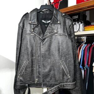 Heron *Negan (The Walking Dead)* Leather Jacket (XXL)